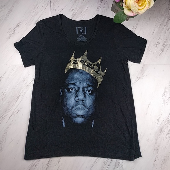 Brooklyn Mint Tops - Brooklyn Mint Black Notorious BIG Tee Shirt SZ S